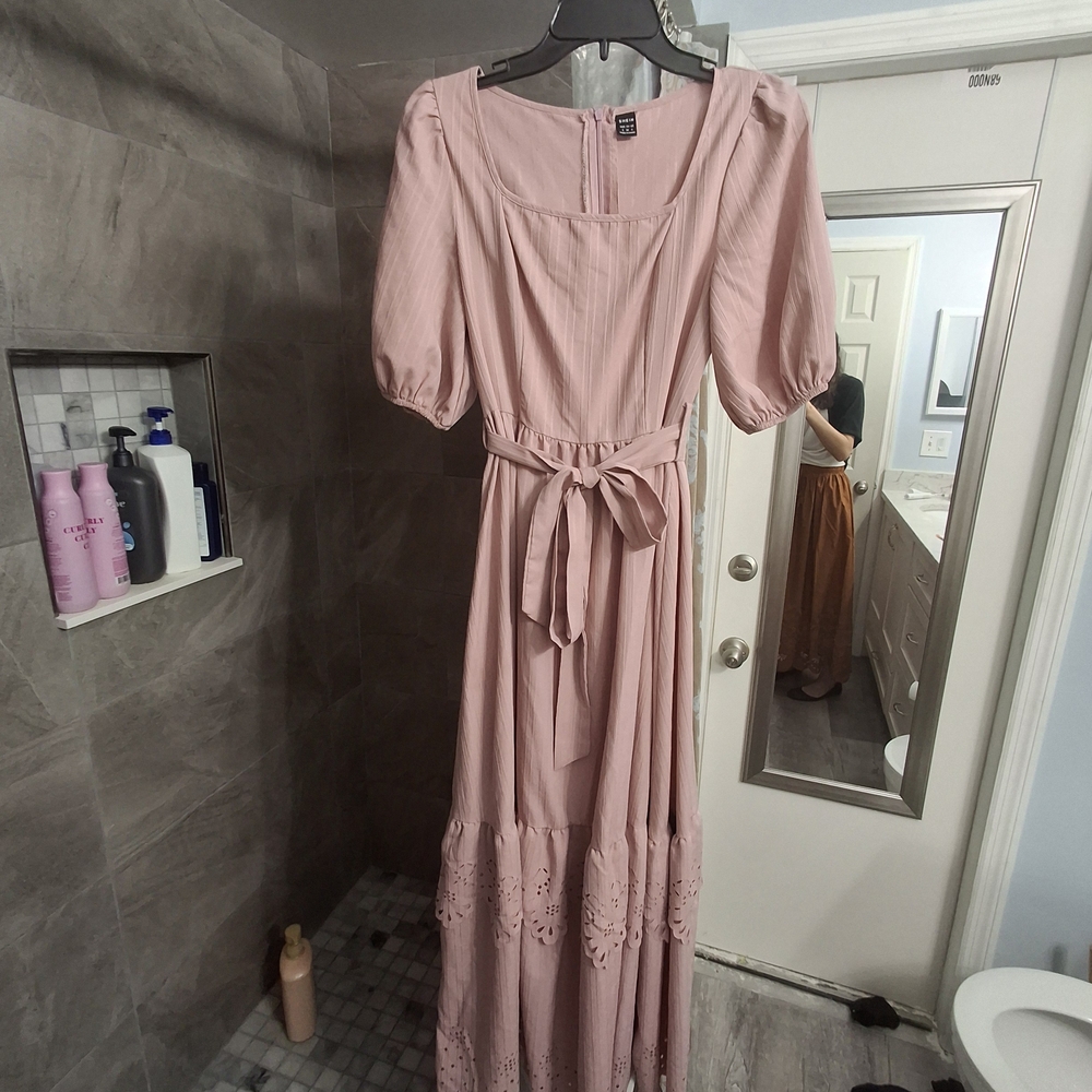 SHEIN Pink Maxi Dress